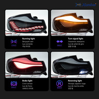 Pour BMW Série 2 F22 F23 F87 : Feux arrière LED dynamiques à séquence de clignotement et feux stop, design écailles de dragon Venom, mise à niveau directe