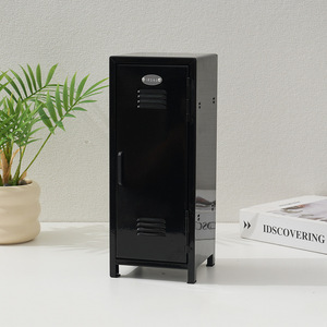 Tủ đựng đồ nhỏ màu hồng dành cho trẻ em, chất liệu kim loại nhỏ gọn, tiết kiệm không gian, làm bằng nhựa ABS, có khóa, dùng để đựng tiền mặt - Product Image 2