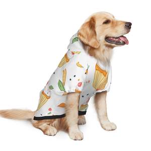 Image personnalisée hiver printemps vêtements pour animaux de compagnie pour chiens de taille moyenne sweat à capuche en polyester simple classique tailles XS XL XXL imprimé animal solide pour l'extérieur - Product Image 3