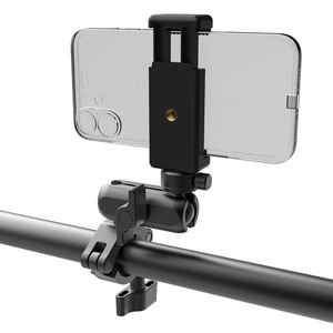 Support de guidon de vélo/moto en aluminium avec double rotule 360° flexible compatible Insta360 <span class=keywords><strong>Go</strong></span> <span class=keywords><strong>Pro</strong></span> pour Osmo Action - Product Image 2