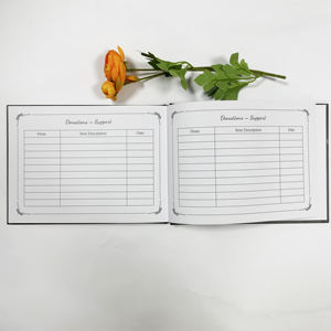 <span class=keywords><strong>Livre</strong></span> <span class=keywords><strong>d</strong></span>'invités funéraires de style moderne SM-JZ072 ensemble pour mémorial et condoléances - Product Image 6