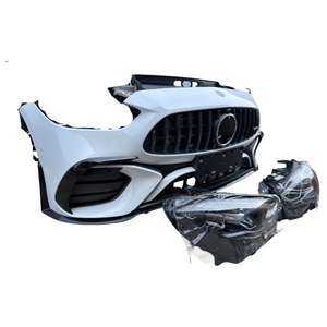 Pare-chocs avant <span class=keywords><strong>AMG</strong></span> <span class=keywords><strong>63</strong></span> amélioré pour <span class=keywords><strong>Mercedes</strong></span>-<span class=keywords><strong>Benz</strong></span> <span class=keywords><strong>Classe</strong></span> <span class=keywords><strong>C</strong></span> 206 avec kit radiateur et phares, fixation par boulons, garantie 1 an - Product Image 4