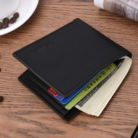 Dompet Pria Pendek Sederhana Kasual Kulit PU Dompet Pria