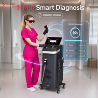 Appareil d'épilation au laser à diode CE 4 longueurs d'onde 755nm 808nm 940nm 1064nm avec système d'auto-diagnostic, vérification en 1 minute