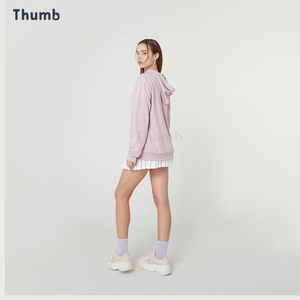 Sweat à capuche oversize d'hiver en molleton bouclette 290 GSM léger et doux en polyester écologique respirant avec logo personnalisé - Product Image 4