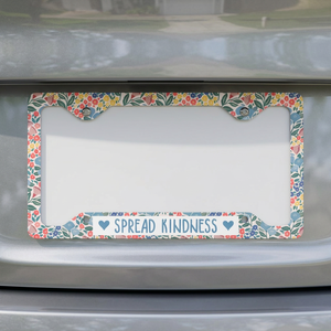 Moments Design Studio – Support de plaque d'immatriculation floral « Kindness » pour voitures, durable et élégant, entreaxe de 175 mm, options en plastique - Product Image 3
