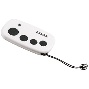 Télécommande Evex 4 boutons 433 Mhz avec porte-clés pour interrupteur de porte de garage et de portail - Product Image 1