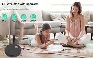 Kích thước nhỏ cho Bluetooth <span class=keywords><strong>CD</strong></span> <span class=keywords><strong>Player</strong></span> với thiết kế sáng tạo không dây mp3 Album tính năng cho đa-cảnh sử dụng lossless âm nhạc nguồn - Product Image 6