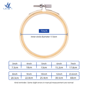 Cerchi per Ricamo in Bambù all'Ingrosso, Anelli Circolari per Punto Croce, Accessori Essenziali per Ricamo - Product Image 2