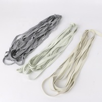 Hangchen QC-1068 Bandes élastiques en caoutchouc naturel personnalisées multiformats (3mm/5mm/8mm/12mm) pour maillots de bain, blanc et noir, vente en gros Chine