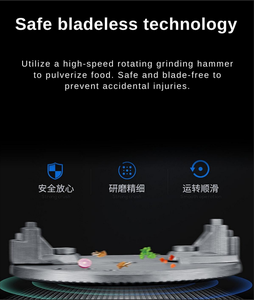 حوض كهربائي من الفولاذ المقاوم للصدأ لمعالجة النفايات المنزلية ، جهاز التخلص من القمامة في المطبخ بتقنية متعددة الطحن - Product Image 5