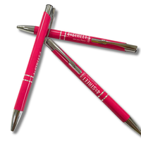 Stylo bille métallique personnalisé avec logo, commande en gros, idéal pour les promotions d'entreprise, les écoles et les cadeaux événementiels