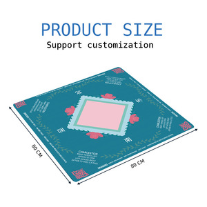 Mantel de Mesa Plegable de Lujo para Mahjong, Ecológico y Duradero, 800x800mm, Tapete para Juegos de Fiesta, Venta Caliente, Novedad de Fábrica - Product Image 4
