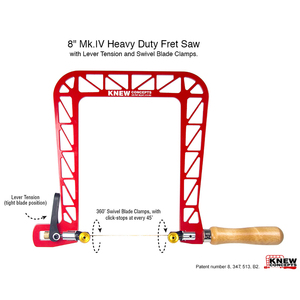 Knew Concepts Heavy Duty 8 pulgadas, sierra de traste, herramientas de joyería, sierra de corte, marco de sierra de orfebre para joyería - Product Image 6