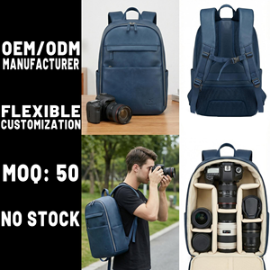 <span class=keywords><strong>Sac</strong></span> à dos <span class=keywords><strong>photo</strong></span> en cuir microfibre organisé, pratique, avec poches classées pour <span class=keywords><strong>petit</strong></span> équipement, fabriqué par le fabricant OEM ODM - Product Image 1