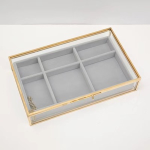صندوق مجوهرات من 3 حجرات زجاجي مع 1.3 - Product Image 3