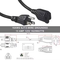 220v 10a 3 broches 90 degrés angle droit américain NEMA5-15p à NEMA5-15R mâle à femelle prise électrique américaine