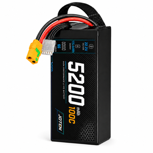 Batterie LiPo pour drone haute performance 5200mAh 6S 22.2V 100C 115.44Wh avec connecteur XT90 pour drone FPV, UAV, avion RC, livraison directe d'usine - Product Image 1