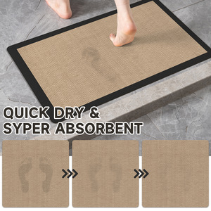 Alfombra de Baño Rectangular de Tierra Diatomácea, Absorbente y Antideslizante para Uso en el Baño - Product Image 2