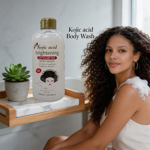 Gel de Ducha Exfoliante en Oferta, con Ácido Kójico y Vitamina E, Aclarante, Hidratante, Perfumado, Limpieza Profunda, Ilumina la Piel, OEM - Product Image 1