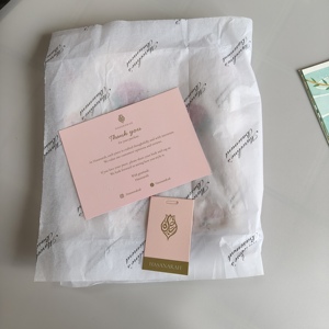 Papier de soie imprimé personnalisé recyclable 17 g/m² avec logo, sans acide, emballage de marque pour vêtements, chaussures, cadeaux, MOQ <span class=keywords><strong>100</strong></span> - Product Image 5