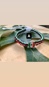 Pulsera Bandera Mexicana - <span class=keywords><strong>Viva</strong></span> México-Bandera Mexicana-Rosario - Product Image 2