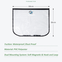XTEVSE Nouvelle Housse de Protection pour Port de Recharge de Voiture Électrique, Magnétique, Étanche IP67, en PVC/Polyester, 50x60cm, Anti-UV et Anti-Pluie