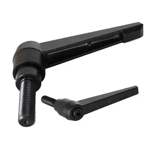 Adjustable Handle Lever Handles Male Thread Metal Alloy Knob Clamping Lever Handles M4