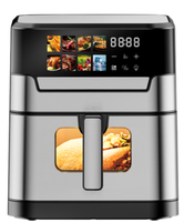 Nouveau modèle exclusif de friteuse à air 8L multi-tension 1800W, couleur personnalisée, écran tactile LED, 8 préréglages, certifié ETL/CE/CB, approvisionnement en gros direct usine