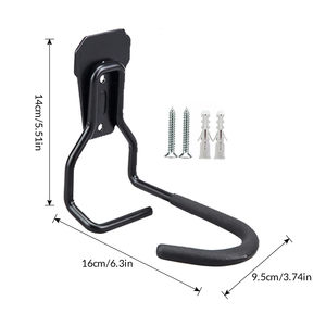 Support mural vertical robuste pour vélos de <span class=keywords><strong>garage</strong></span>, capacité de charge de 15 kg, facile à <span class=keywords><strong>accrocher</strong></span>/démontable - Product Image 5