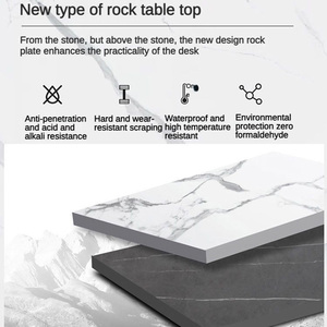 Precio al por mayor, muebles para el hogar, nuevo diseño, escritorio Rock Plate para niños y niñas, escritorio de ordenador de esquina moderno blanco para oficina - Product Image 3