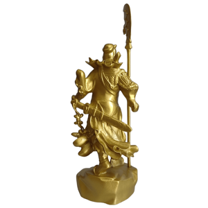 Petite <span class=keywords><strong>Figurine</strong></span> Guan Gong <span class=keywords><strong>en</strong></span> laiton pour culte Feng Shui et article de cour protectrice - Product Image 2