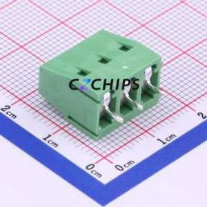 DG128-5.0-03P-14-00A(H) Screw Terminal Block Through hole Component (THT),P=5mm Connector 1x3P 5mm Green Through Hole - Product Image 2