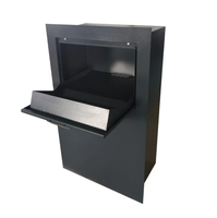 Boîte aux lettres extérieure autoportante en métal, design moderne, revêtement poudré, étanche, durable, capacité 5-30 kg