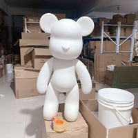Figurine d'ours blanc à couler DIY, grand modèle, style 'Violent Bear', disponible en tailles 53cm/73cm/100cm, ours fluides DIY avec certification CE