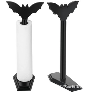 Portarrollos de Papel con Diseño de Murciélago para Halloween, Negro, Estilo Gótico, Decorativo para Escritorio - Product Image 5