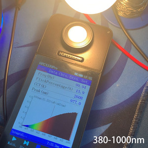 HPCS330Pro 380-1000nm Işık Spektrumu Ölçer <span class=keywords><strong>CCT</strong></span> CRI Test Cihazı Titreşim Ölçer - Product Image 2