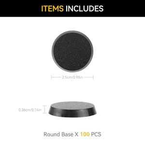 Nouvelle version de base ronde en plastique de 75 mm pour jeux de table, pièces moulées par injection, OEM/ODM personnalisées - Product Image 4