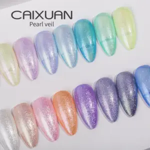 CX Beauty-esmalte de uñas en Gel, velo de perlas, 24 colores, gran oferta, precio de fábrica