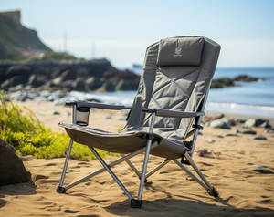 Silla de playa plegable ajustable portátil ligera de buena calidad - Product Image 1