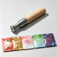 Inhalateur de parfum sans fumée en gros, bâtonnet anti-tabac en bois de noyer, dispositif d'aromathérapie à cœur d'huile interchangeable