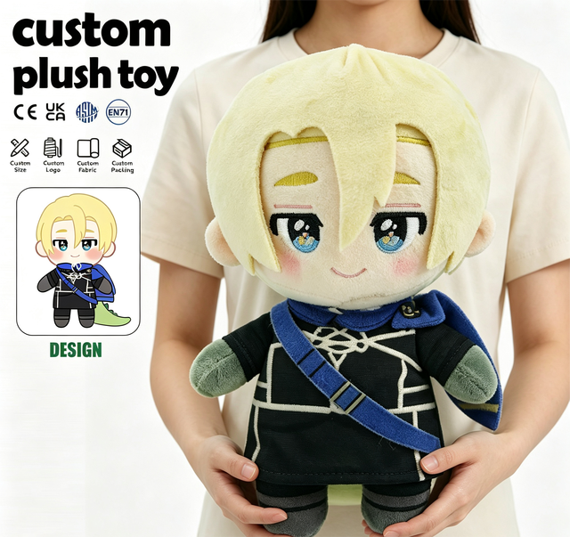 Hot Game Peripheral Custom Plush Doll Elegant Anime Knight Doll for Game Characters Customized Decorator Size for Your Designs