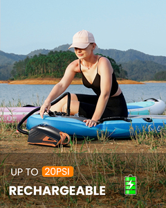 Pompa udara papan Sup elektrik, pompa udara papan Sup elektrik, daya baterai 20 PSI, inflasi kecepatan tinggi, 3 OutdoorMaster Shark - Product Image 5