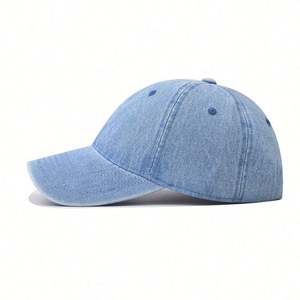 Casquette de baseball en jean classique, style urbain sportif, pour le golf en extérieur, à calotte souple, style Dad Hat - Product Image 4