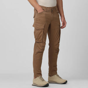 Confortable vêtements professionnels pas cher prix Logo personnalisé impression hommes Cargo pantalon avec poches latérales - Product Image 3