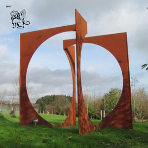 Esculturas Abstractas de Metal de Arte Moderno para Decoración de Jardín y Parque al Aire Libre BLVE, Fuente de <span class=keywords><strong>Cascada</strong></span> Grande de Acero Corten - Product Image 4