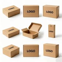 Boîte d'expédition en papier pour l'électronique grand public avec logo personnalisé, boîtes d'expédition rectangulaires, boîtes en carton ondulé