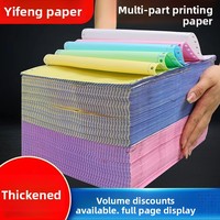 Papier d'impression informatique Modèle 241, formulaires en deux/trois feuillets, perforation à deux niveaux, autocopiant, Chine