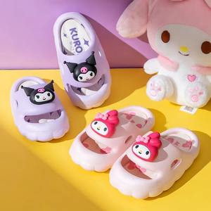 Sepatu Pantai Anak Kuromi Cinnamoroll Musim Panas, Lucu, Kartun, Anti Selip, Sol Lembut, Sandal Rumah & Luar Ruangan (Grosir) - Product Image 3