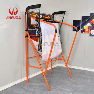 Macchina da Basket Pieghevole Migliorata Facile da Installare, Gioco per <span class=keywords><strong>2</strong></span> <span class=keywords><strong>Giocatori</strong></span> da Interno con Doppio Tabellone Segnapunti Digitale per Adulti e Bambini - Product Image 6